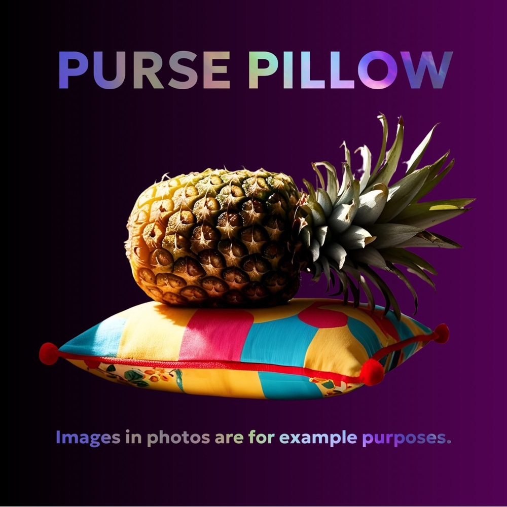 🍍 Purse Pillow (washable) 🦁
